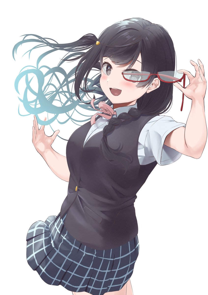 yuuki setsuna (love live!) 1girl black hair nijigasaki academy school uniform school uniform solo braid summer uniform  illustration images