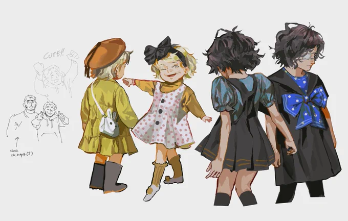 #REBHFun picking cute outfits for Rosemary and Eveline...??! 