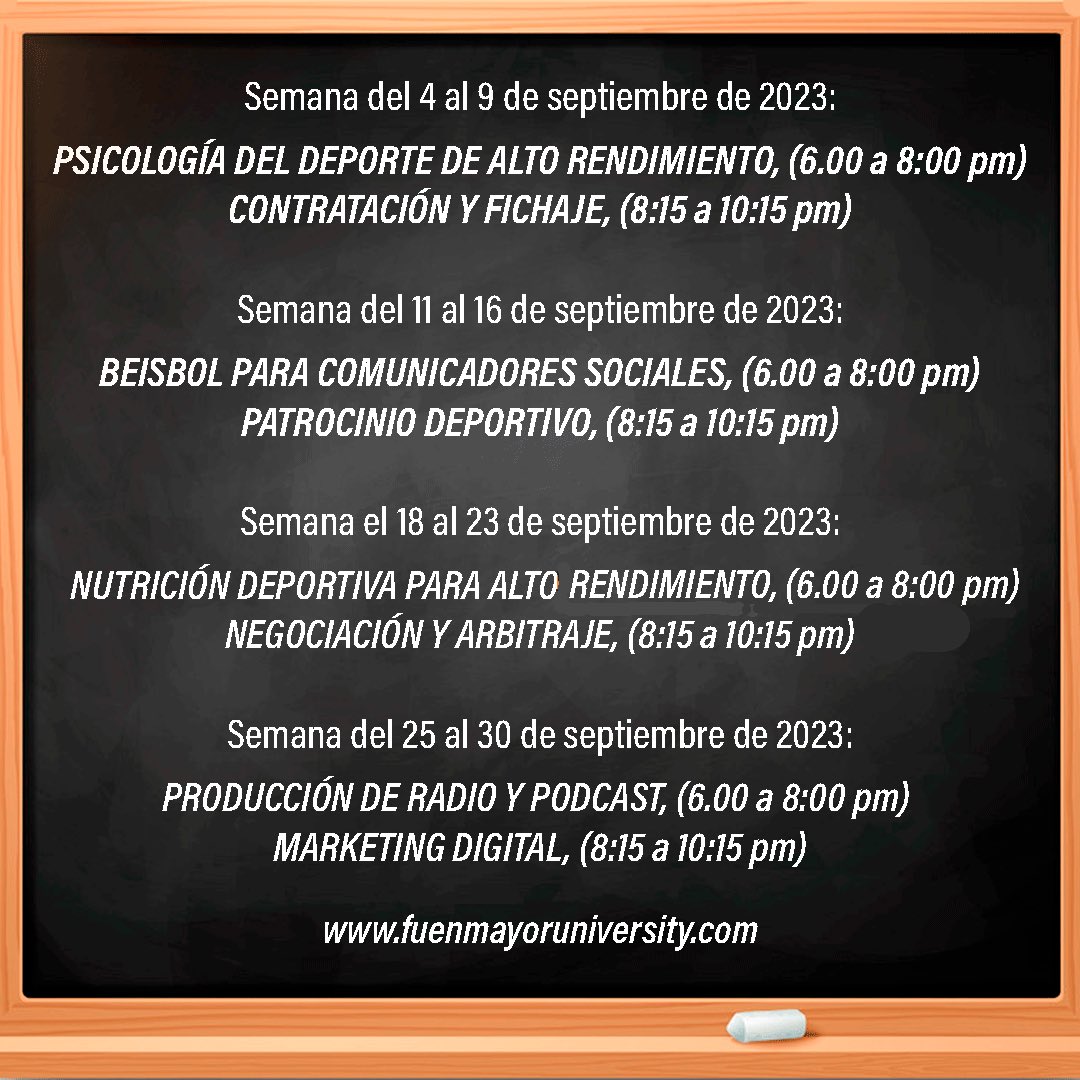 FuenmayorUniv's tweet photo. Inscripciones Abiertas - Precio por curso: 80 USD https://t.co/NlTuaIUzci