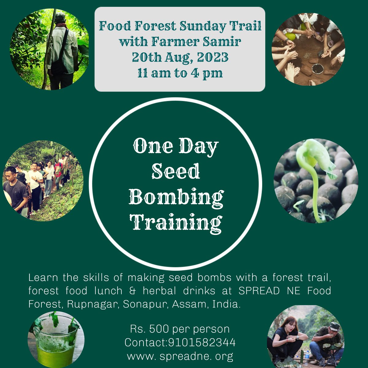 farmer_samir's tweet photo. Sunday training on Seed Bombing with food forest trail, herbal teas, forest lunch and a day of reconnecting and adapting to wild(RAW).
To join click-
https://t.co/YS2ciRkV9b https://t.co/dt32Y6VOCf