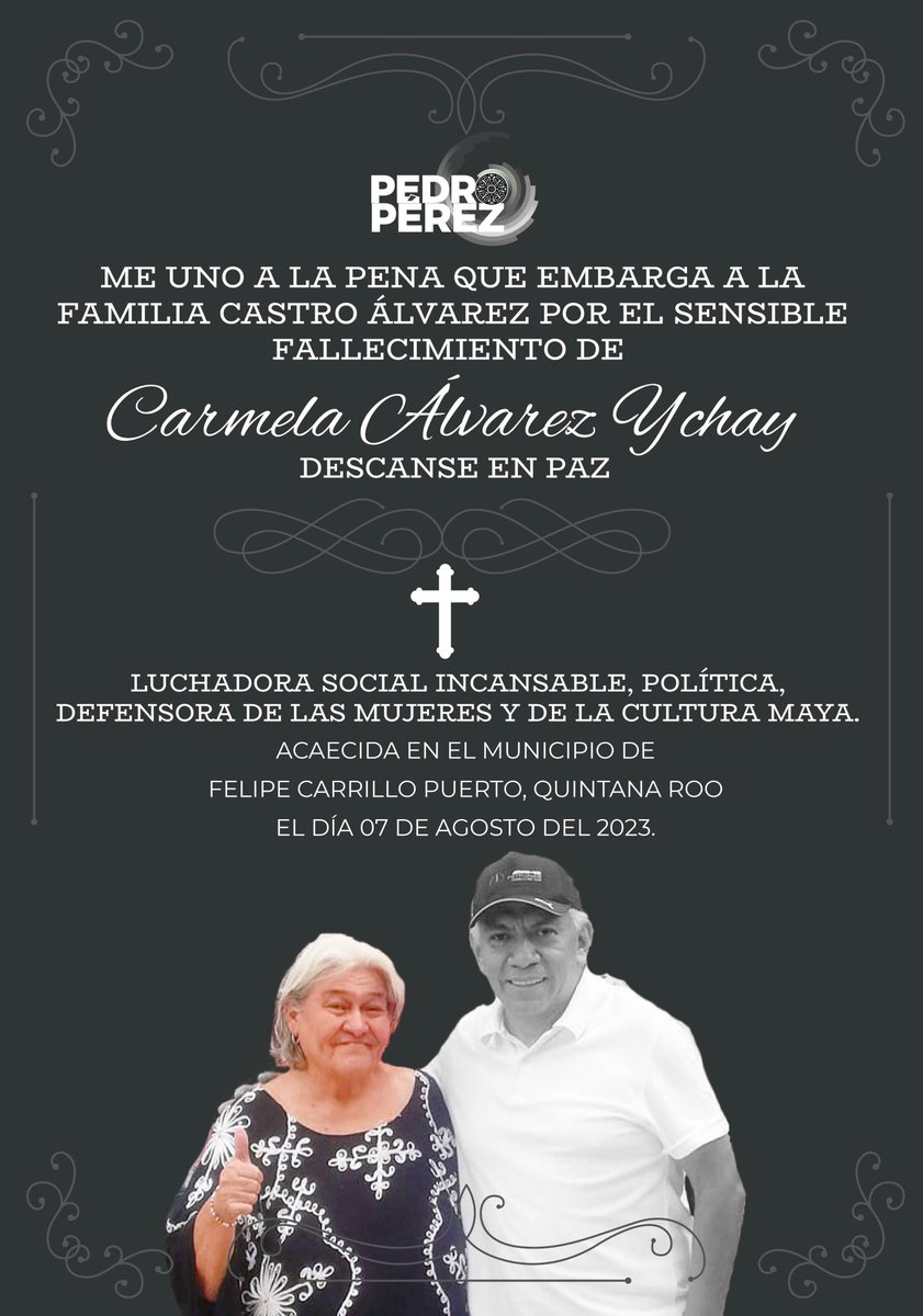 ¡Vuela alto! Carmela Álvarez, adorada amiga, compañera de mil batallas y un ejemplo de mujer luchadora; mi más sincero pésame a familiares y amigos.  #QEPD