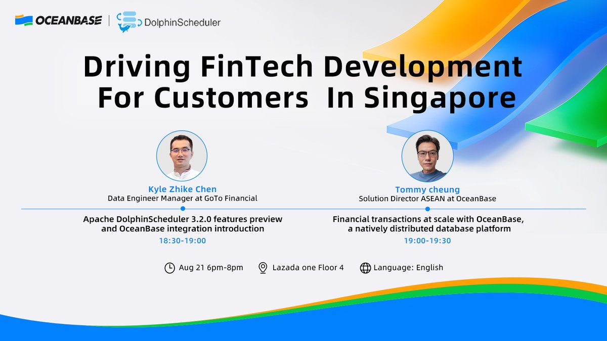 Looking to delve into the latest fintech advancements? Look no further than our new meetup, co-hosted by the <a href="/OceanBaseDB/">OceanBase</a> community and Driving FinTech Development for Customers in Singapore.

📺Watch on Youtube: lnkd.in/gZXkNWTg

#bigdata #xtwitter #database #datascience