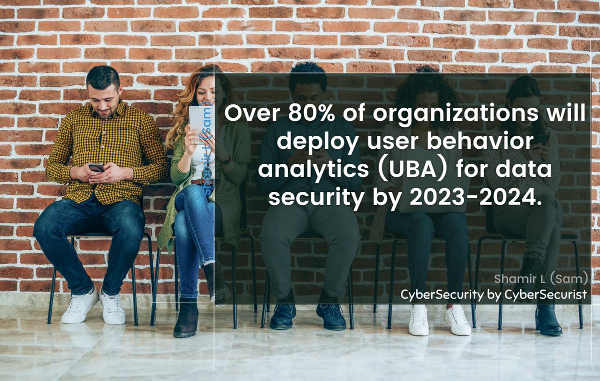 ShamirLalani's tweet image. Over 80% of organizations will deploy user behavior analytics (UBA) for data security by 2023-2024.
#databasescurity #userbehavioranalytics #dataanalysis #cybersecurity #technology #futureofbusiness #datasecurity