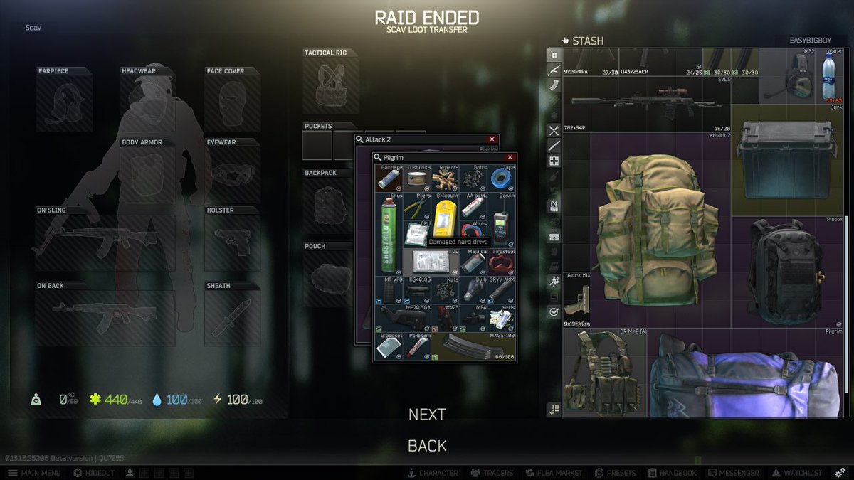 BluColrdGamer's tweet photo. Been getting into Esxape from Tarkov recently and maybe ready to take it to stream. Here’s a little scav run from earlier tonight! https://t.co/8q78L1bRH8