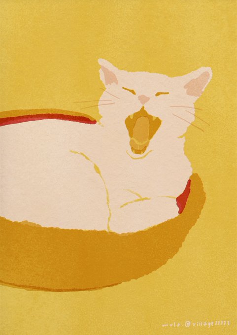 「開口 白い猫」のTwitter画像/イラスト(新着)｜2ページ目