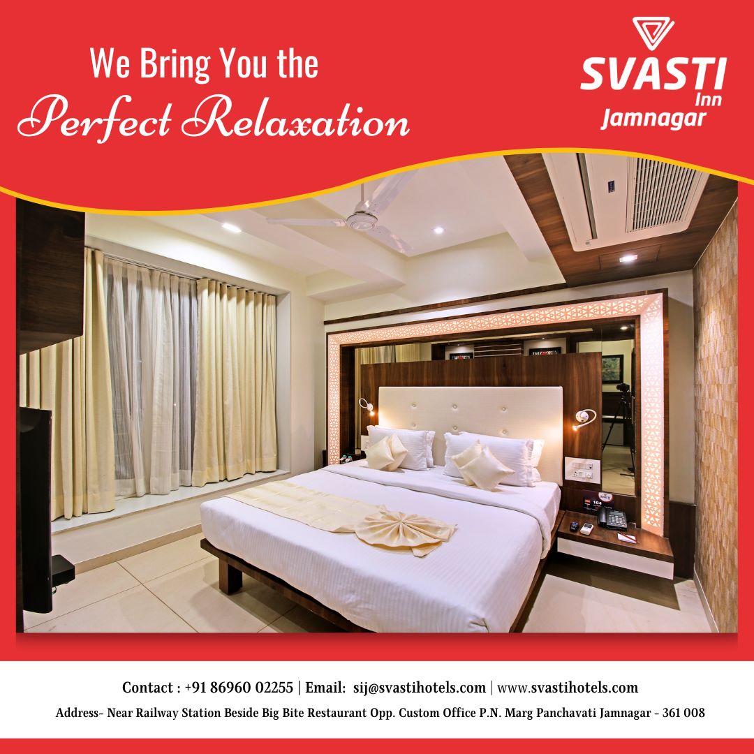 vickiesnwman's tweet photo. Welcome to Your Oasis of Relaxation
Indulge in the Perfect Retreat at Our Hotel. Book Now!
#svastihotels #Resorts #Jamnagar #businesshotel #perfectdestination #comfortstay #hotelstay #rooms #Lordsnews #businesshotel #staycation #Holidays #onlinehotelbooking #hotelbooking https://t.co/saAIJP7MpW