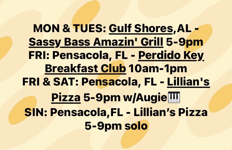 ShawnMeow's tweet photo. This week!
#GulfShores #FtMorgan #Alabama #PerdidoKey #Pensacola #Florida https://t.co/B24WoNxauJ