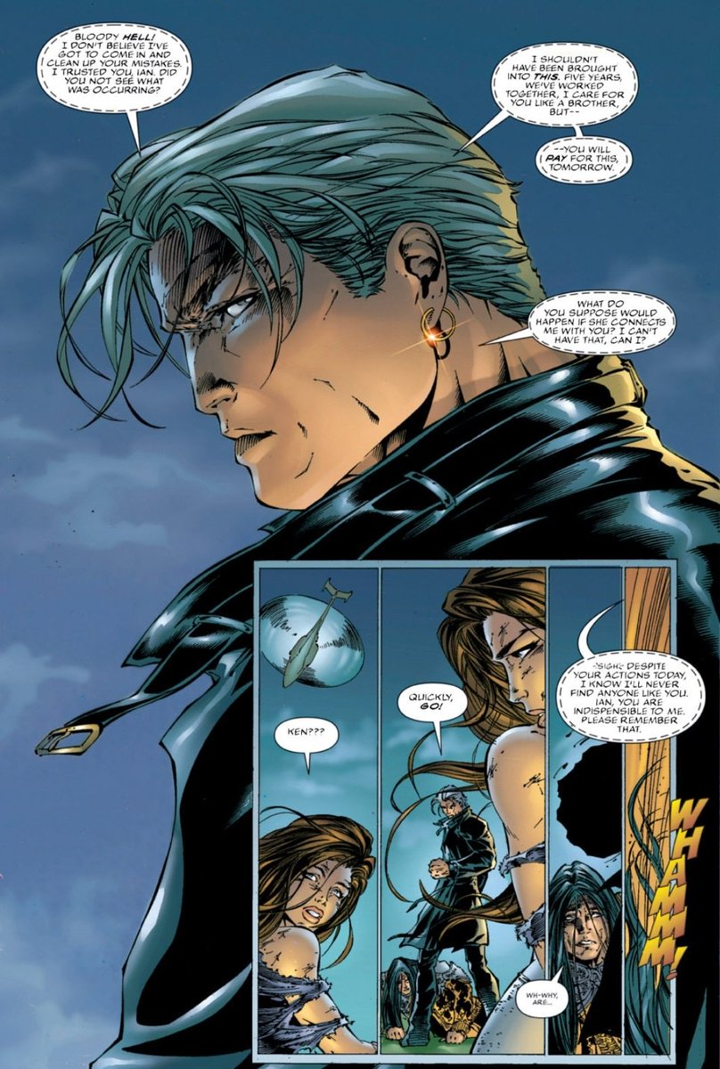 DailyTurnerArt's tweet photo. Witchblade #4 pg 14 (1995) inks by D-Tron, colors by Nathan Cabrera and J.D. Smith, letters by Dennis Heisler
@TopCow #Witchblade #SaraPezzini #IanNottingham #KennethIrons #MichaelTurner https://t.co/okk3jAYuTa