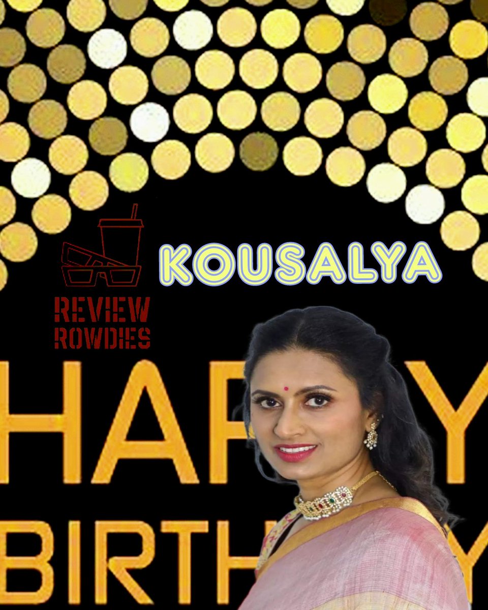 Wishing @SingerKousalya a very Happy Birthday     

#HappyBirthdayKousalya #HBDKousalya #Kousalya #Reviewrowdies