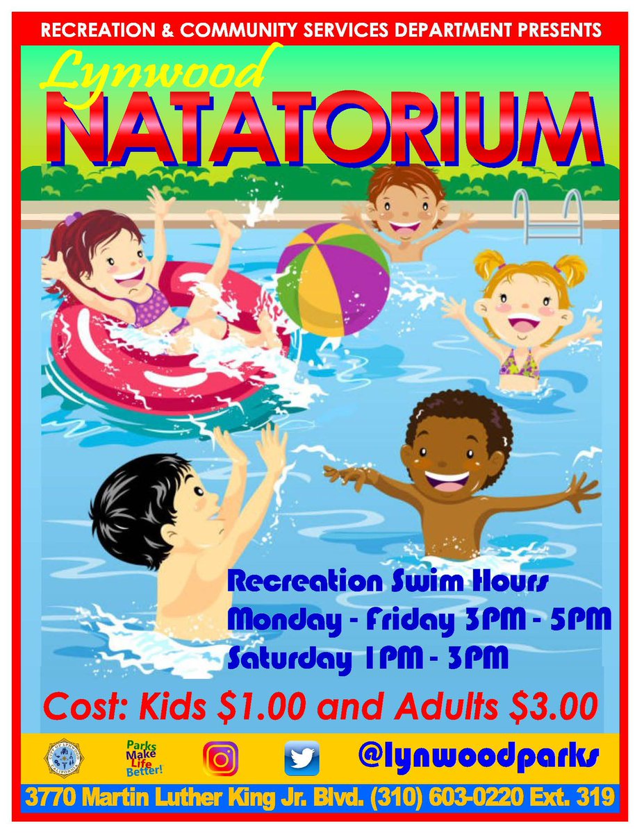 Lynwoodparks's tweet photo. Open Recreational Swim is back! https://t.co/z1ubowkX5y