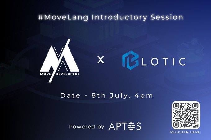 Ol_Sailor9h's tweet photo. The active month of July from @MoveBuilders 🧵

📒 “The Daily Move” a #MoveLang educational series for newbies 

📒 teamed up w/ partners @Blotic_web3 &amp; @0xsrmist  to promote session on #MoveLang &amp; #MoveIndia student program 

More activities in detail 👇https://t.co/OI7aBMU8Lu https://t.co/2aZoeymTyy