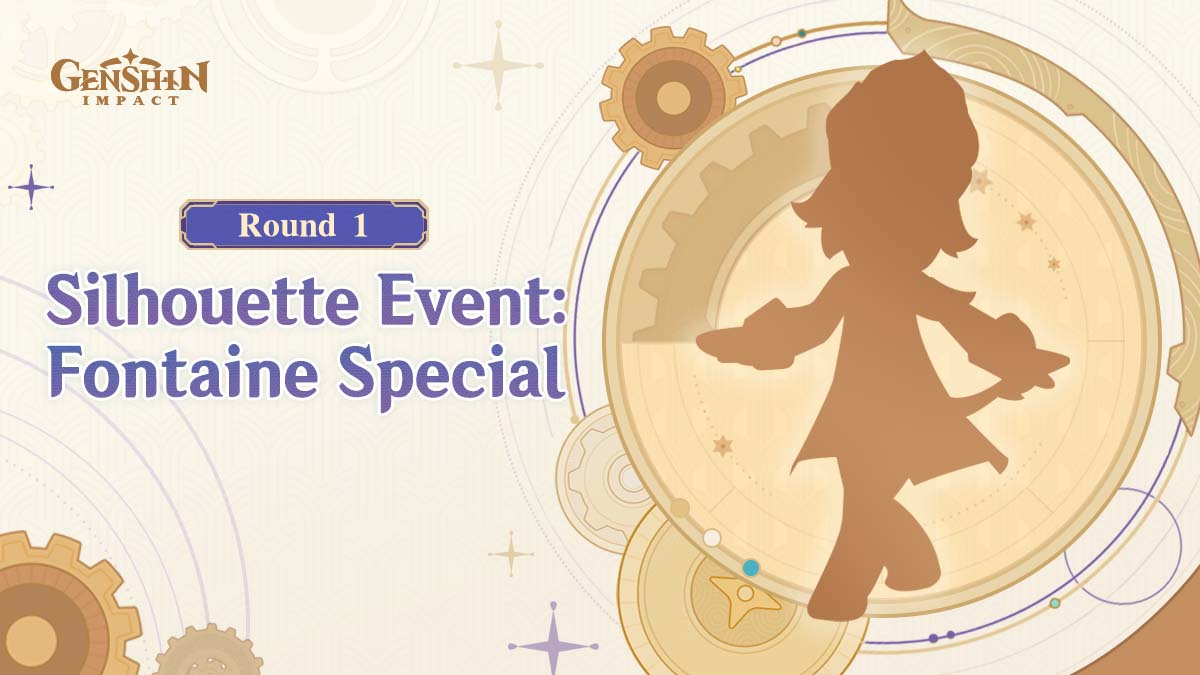 GenshinImpact's tweet photo. Silhouette Event: Fontaine Special Round 1

It won't be long before Travelers get to begin their journey to Fontaine. Are you all ready for what's to come? Let's play a riddle-based event and see just what you know about Fontaine~

Guess what the silhouettes in the images are for a chance to win Primogems or merchandise!

How to Participate
Travelers should guess what the silhouettes in the images are and leave their answer and Genshin Impact UID in the comments.

Click to View More: https://t.co/VYK1mFYnSH

#GenshinImpact