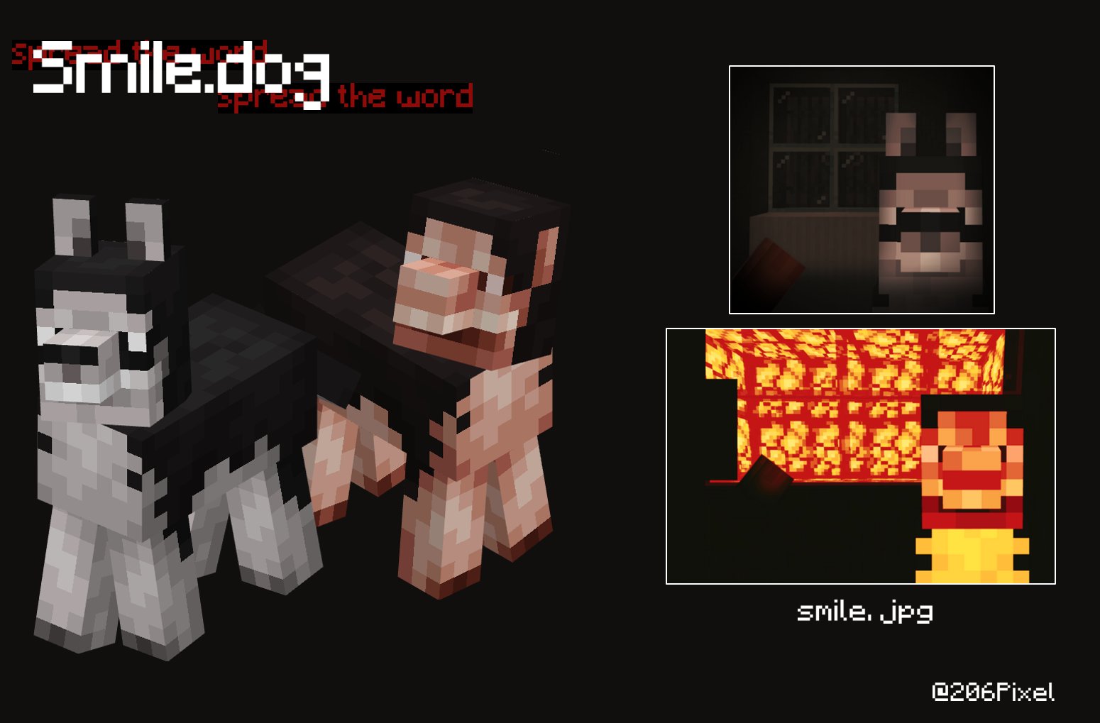 Smile sales dog minecraft