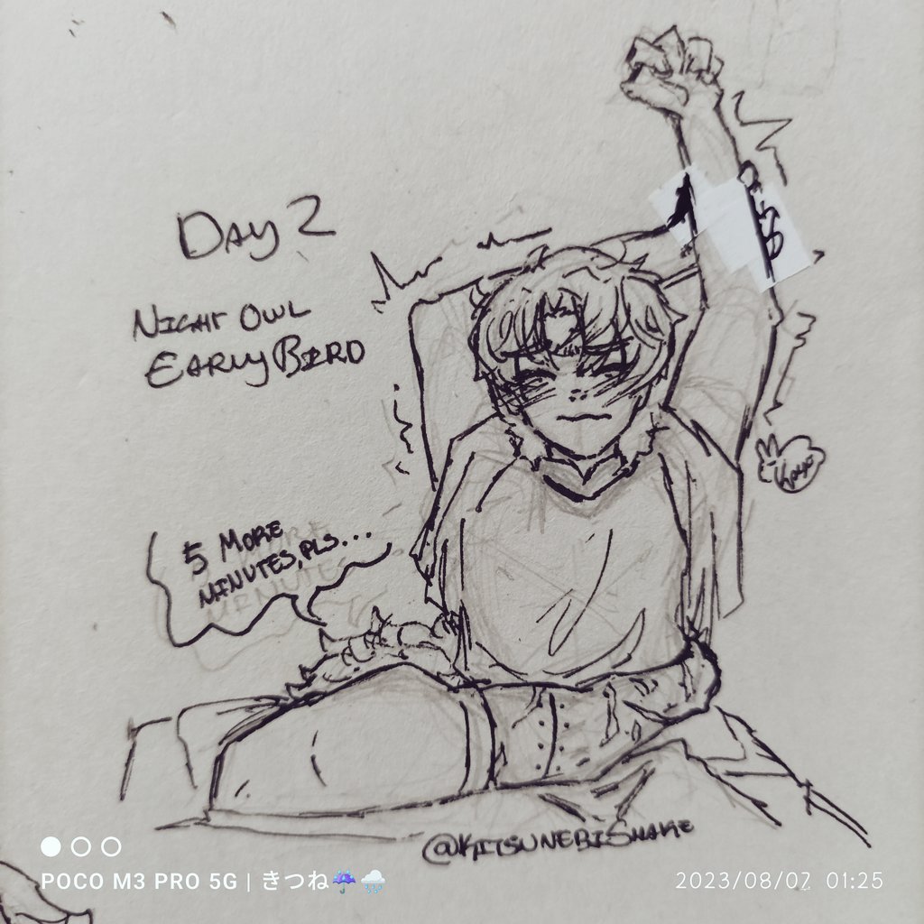 zagreuskitsune's tweet photo. #DiafredWeek Day 2: Night Owl/Early Bird
I rly liked this one
#diafred #dialfred @DiafredWeek https://t.co/JUH7JL9I8t