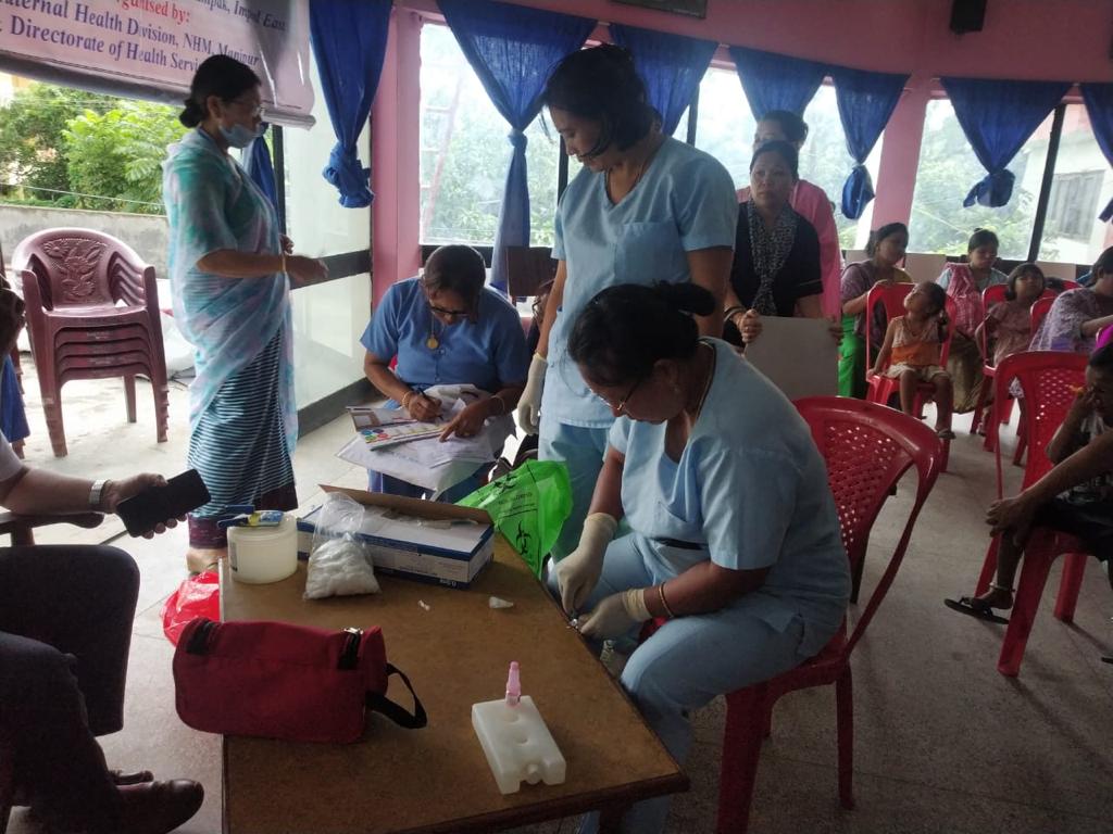 EastImphal's tweet photo. Intensified Mission Indradhanush 5.0 launched in Imphal East District at relief camp opened at Youth Hostel, MoYAS, for displaced pregnant and lactating women from different parts of the state.@MoHFW_INDIA @health_manipur  @narendramodi @mansukhmandviya  @NBirenSingh @khdianadevi https://t.co/LIzuM1amnc
