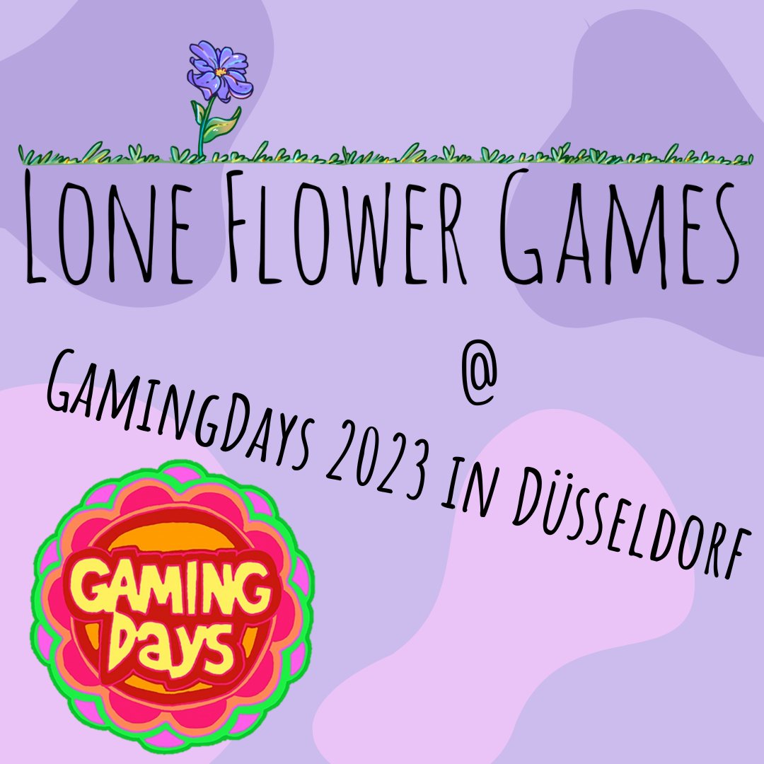 Can't get enough, even after Gamescom? We'll be part of the GamingDays in Düsseldorf as well. Safe the date: 16.09.

Tickets here:
zakk.de/event-detail?e…🌸⁠⁠

#gamingdays #loneflowergames #gaming #game #gamers #gamedev #gamedeveloper #indiegamedev #indiegame #indiegames