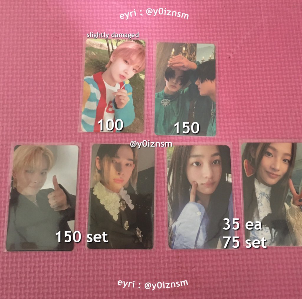 y0iznsm's tweet photo. wts lfb ph | #eyrisells
QUITTING SALE !!
º·˚♡Enhypen/Minji Photocard⁎⁺˳✧༚
ꔛ 400 set | can tingi
ꔛ mint condi except sunoo lollipop
ꔛ payo | dop 3 days
ꔛ mod/p: gcash | flash,
ggx & sdd
✧ reply/dm to claim
enhypen photocards sunoo lollipop pc minji pc jungwon pc https://t.co/HPXX8S1TeC