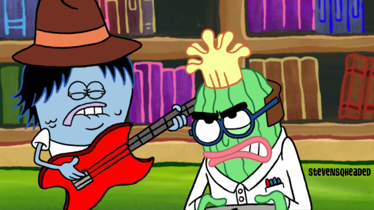 StevenSQHeaded's tweet image. He's the angriest nerdy pickle you've ever heard