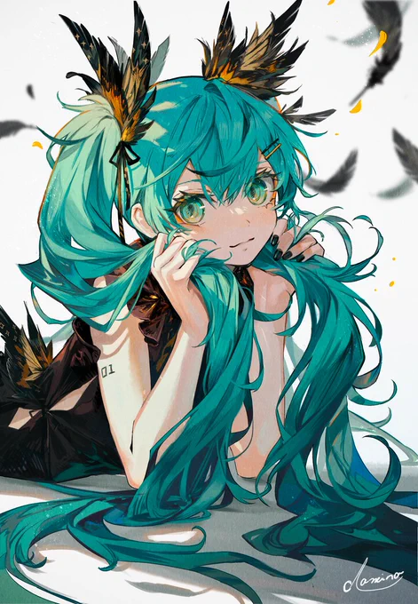 黒羽ミクちゃん #初音ミク