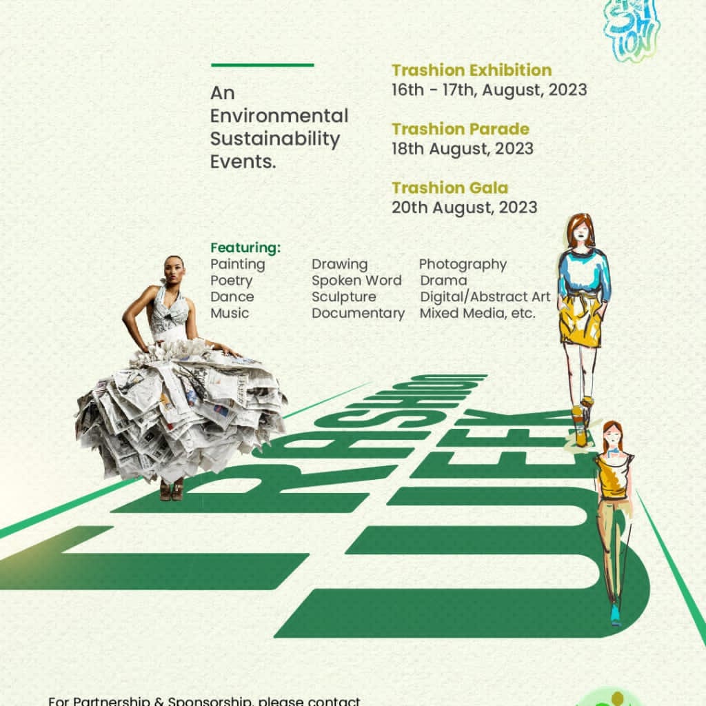 ploggingNG_UNN's tweet photo. Come and see Art in all it's glory🥹💚
Allow us take you down the hallway of sustainability at its peak😍😊.
We bring to you the creativity of art in Trash🤗💚.

Make it a date from the 16th- 20th August to be with us and let us feed your eyes🤩. https://t.co/Ja1j79Qv40