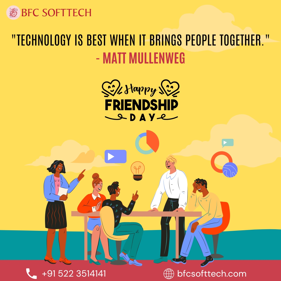 BfcSofttech's tweet photo. "Technology Is Best When It Brings People Together " - Matt Mullenweg
.
.
Happy friendship day
.
.
#friends #bestfriends #bestfriendsforever #bestfriendshipchallenge #bestfriendsday #friendship #Message #messageforyou #MessageForToday #viralpage #FriendshipDay2023 https://t.co/zNqFdjdSp0