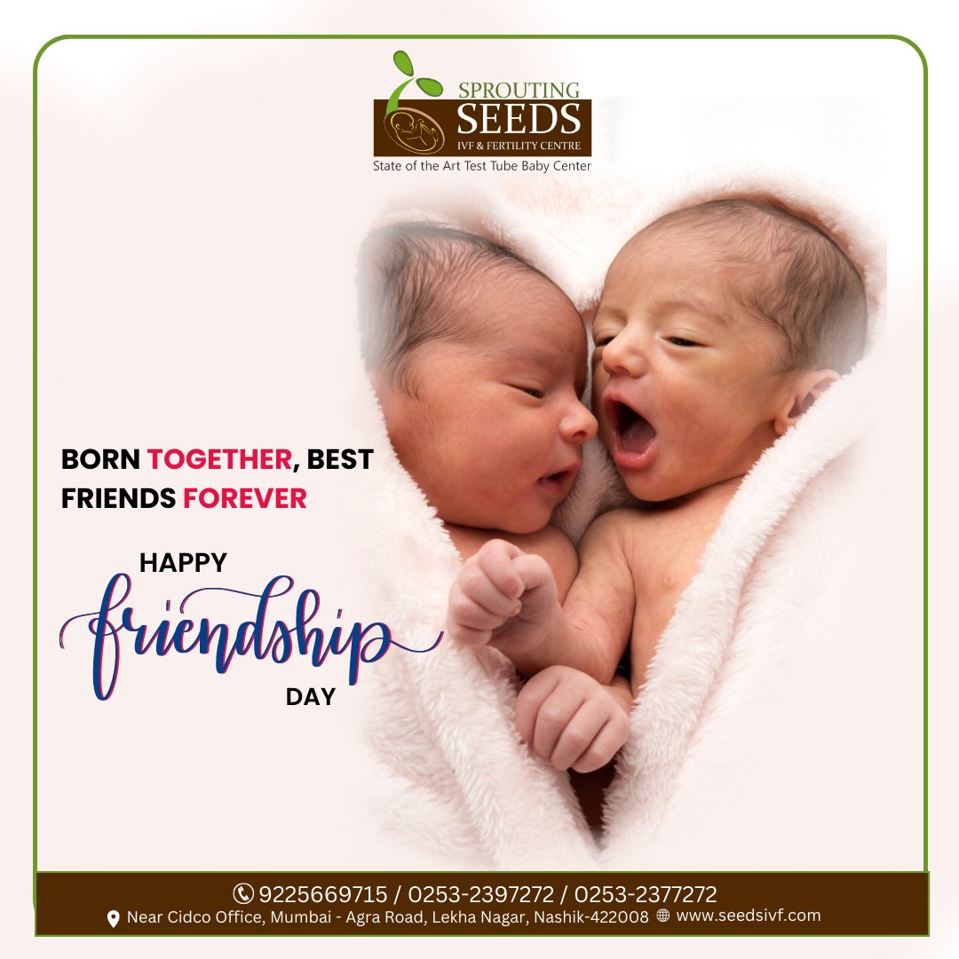 Born together, best friends forever.
Happy Friendship Day to all!!!
#Friends #FriendshipDay #Health #Nashik #LifecareHospitals