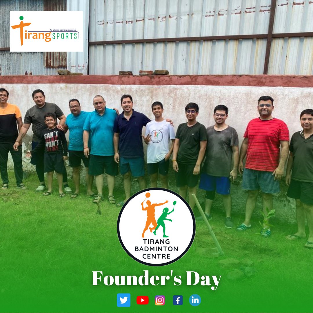 TirangSports's tweet photo. Honoring our past, growing our future. Let's keep the rally going, on and off the court. 🌱🏆

Glimpses of Founder's Day at @TirangSports 

#badminton #environment #sports #Ecology #green https://t.co/phyQarNTxY