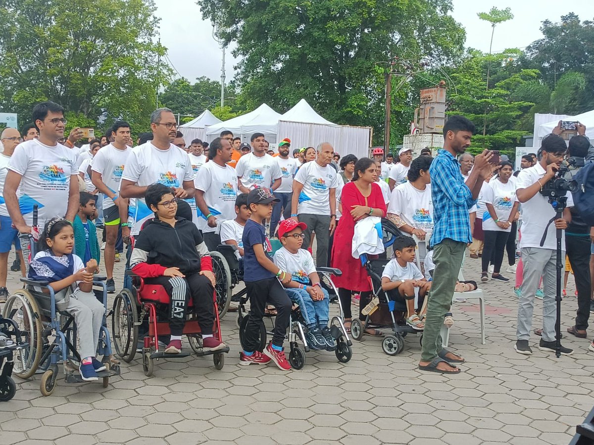 curesmaindia's tweet photo. 🎉🏃‍♂️🚴‍♀️ We did it! A successful Run/Ride for SMA event at Hyderabad! 🎗️💙 Heartfelt thanks to all #SMAWarriors , families, and supporters who participated and made it a memorable day. Your dedication and support for CureSMA India's event are truly inspiring! Let's continue to raise awareness and work together in the fight against #SMA. 🙏🏼. Big shout out to all Telangana members guided by Ms Srilaxmi & Mr Satish for their extraordinary efforts to make this event a grand success. 
#RunForSMA #RideForSMA
#BattleAgainstSMA