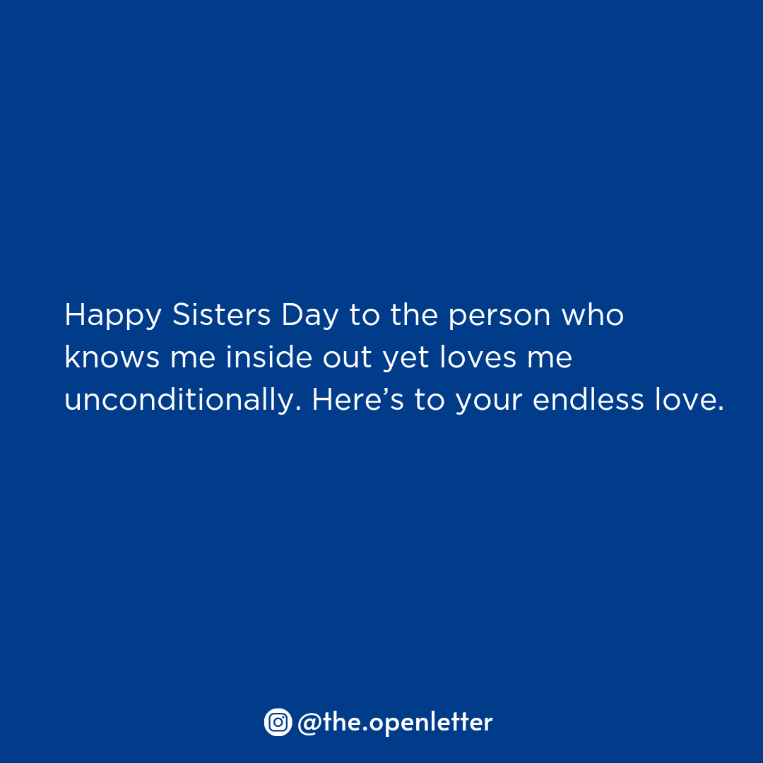 the_openletter's tweet photo. Happy Sister Day ❤ Quotes 07 #theopenletter https://t.co/emOpHxT6PA