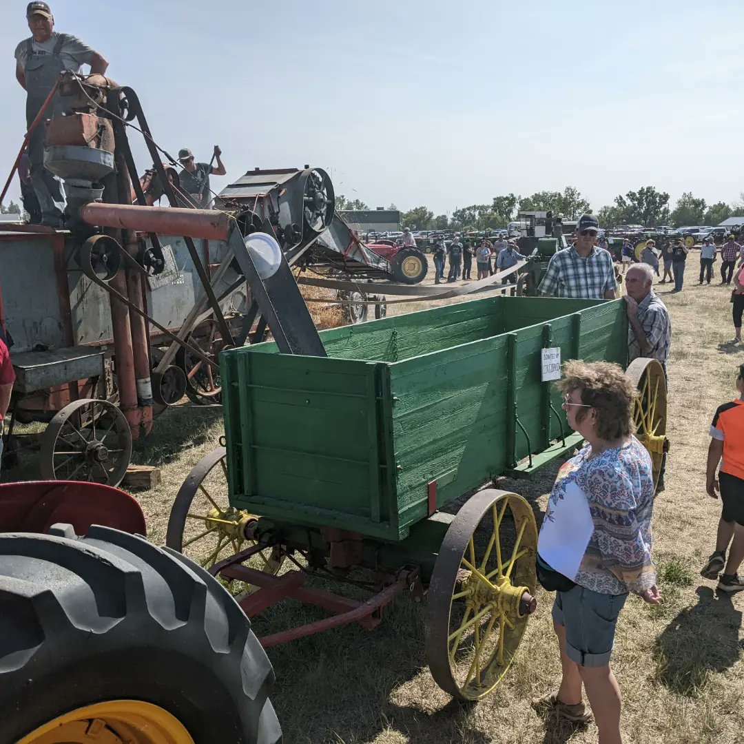 Midale held their threshing demonstration today as part of Pioneer Echoes Days