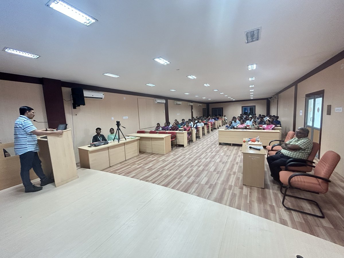 PSIT_TNAU's tweet photo. TWT#28 Dept. of PS&amp;IT, AEC&amp;RI - Dean SPGS Endowment Lecture - 04 Aug 2023 - Experimental Designs for Agricultural Research -  Knowledge packed phenomenal session - Thanks to Dr. Eldho Varghese, Senior Scientist, CMFRI, Kochi https://t.co/KUqusrwhUx