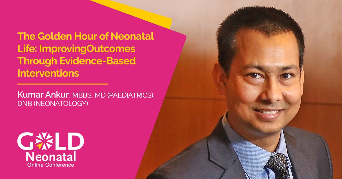 Join us with Kumar Ankur, MBBS, MD (PAEDIATRICS), DNB (NEONATOLOGY) at #GOLDNeonatal2023 for 'The Golden Hour of Neonatal Life: ImprovingOutcomes Through Evidence-Based Interventions': goldneonatal.com/conference/pre…
#NICU #preterm #neonatology