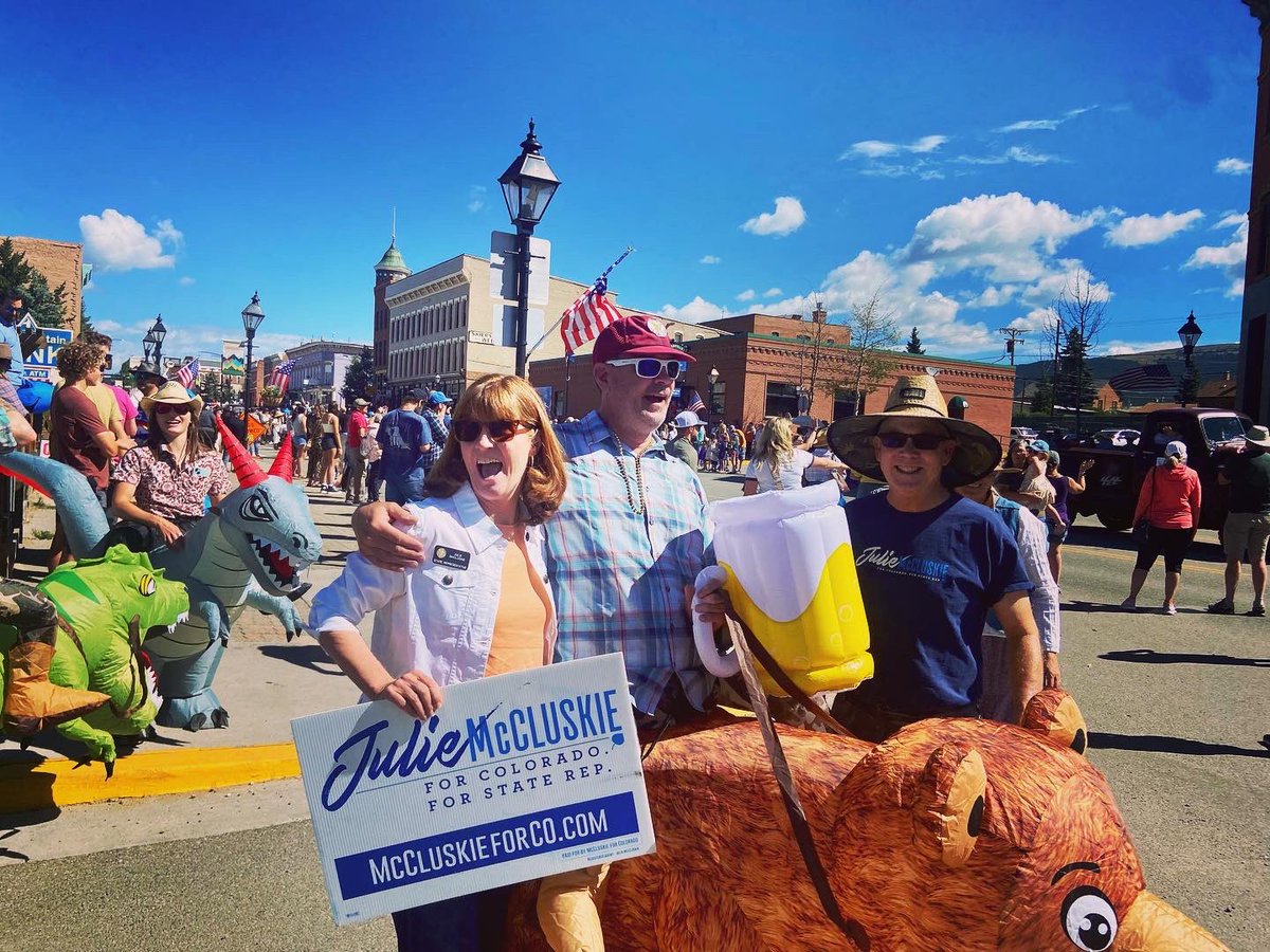 McCluskieforCO's tweet photo. Two counties, three events, one awesome people-filled day! It is an honor to serve. My heartfelt thanks to @pweiser! #lovewhereyoulive #coleg #parade #boomdays https://t.co/6CGvWF0BjZ