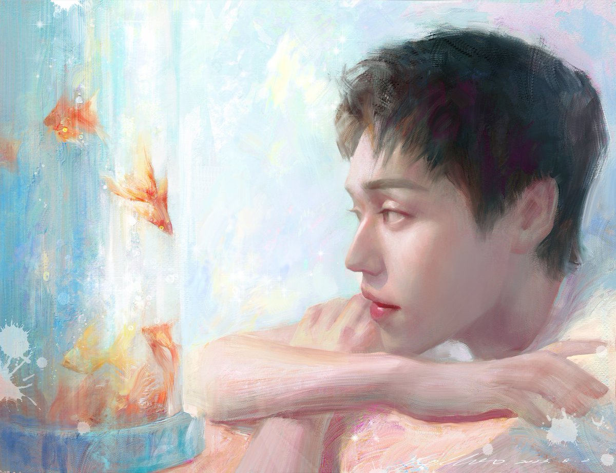 hello593984871's tweet photo. 皆若空游无所依
#bbillkin #bkppfanart #bkppartwork #billkin #马群耀 
#painting https://t.co/nxqZqqQ0Al