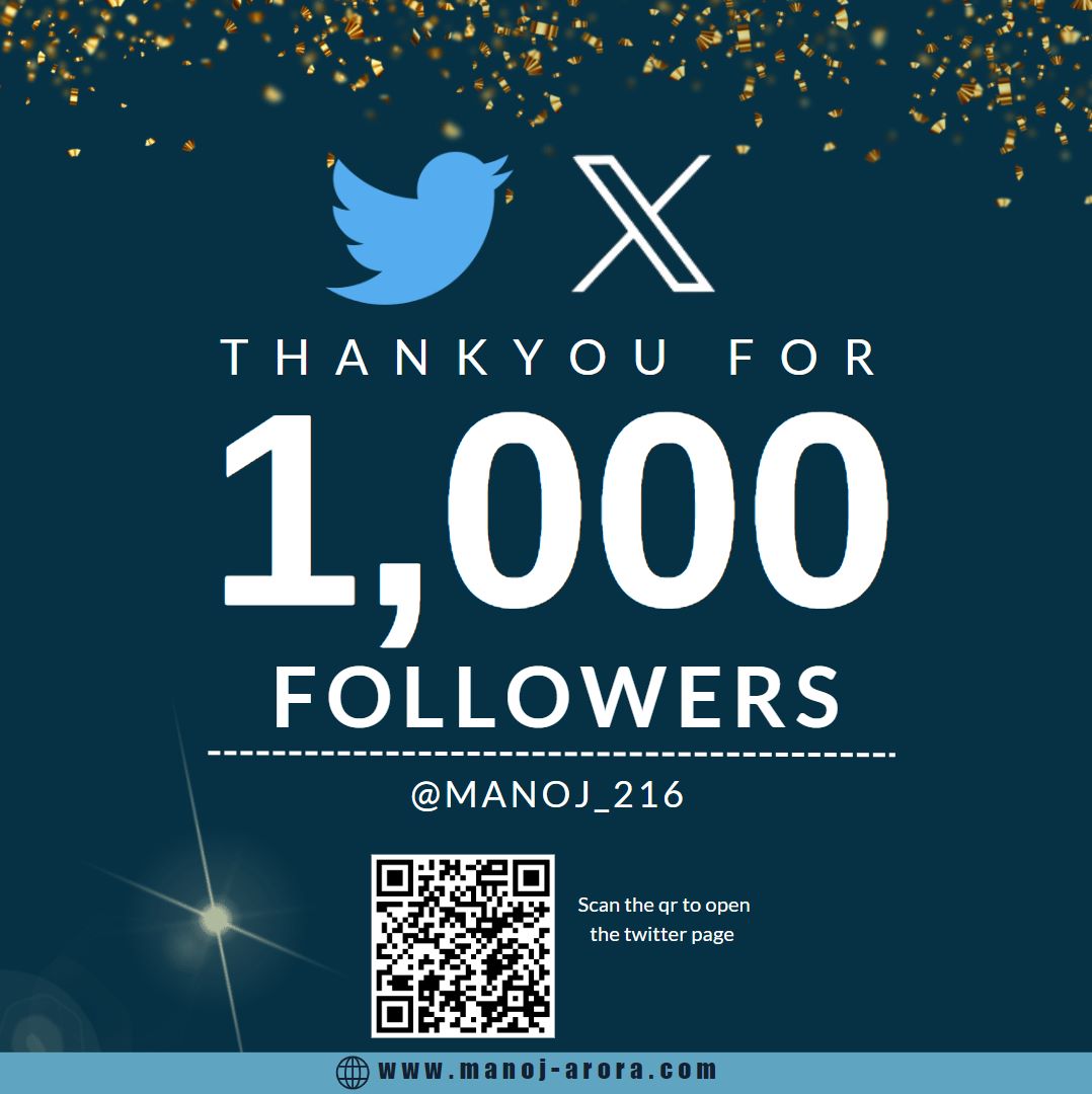 manoj_216's tweet photo. THANK YOU for your patience &amp; time to bear my views.
Love you all 🧡
#personalfinance #elevateyourlife #manojarora #life https://t.co/FMyzWIMPNB