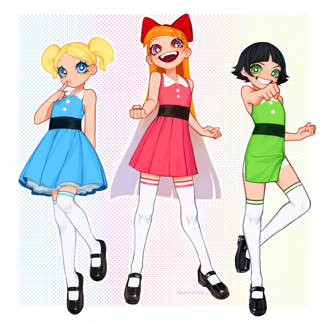 Its not that great but this is my take on the Powerpuff girls 🥺💙❤💚

#ppg