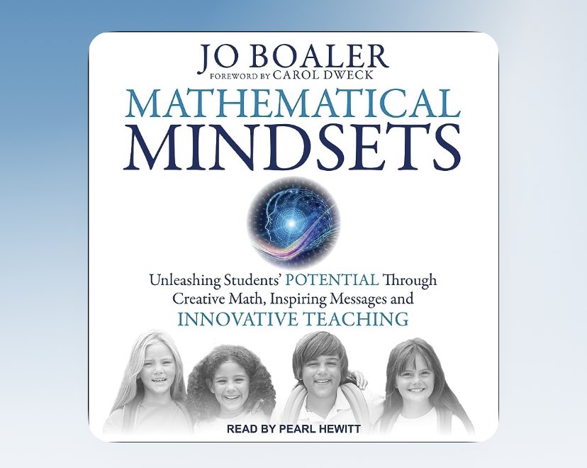 Highly recommend this book for anyone in leadership and/or instruction in anything math-related. Just finished and am motivated to continue digging to find more on #growthmindsets in #Math & other subject areas in general 💯🏆 @joboaler