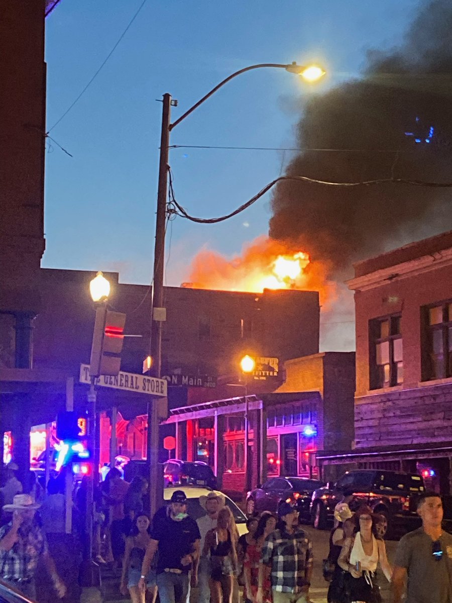 <a href="/DFWscanner/">DFW Scanner</a> Fire at Cadillac in the stockyards. 3 alarm, c side collapse, EVAC ordered