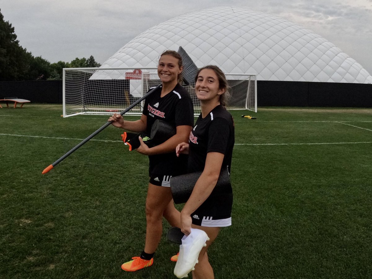 RUWSoccer's tweet photo. We gave Kass Banks the GoPro ⚽️ 😃 ☀️  📸 

🧹🧹🧹

#WeNeverStop /// #ForeverRutgers https://t.co/1i9yBWMfx7