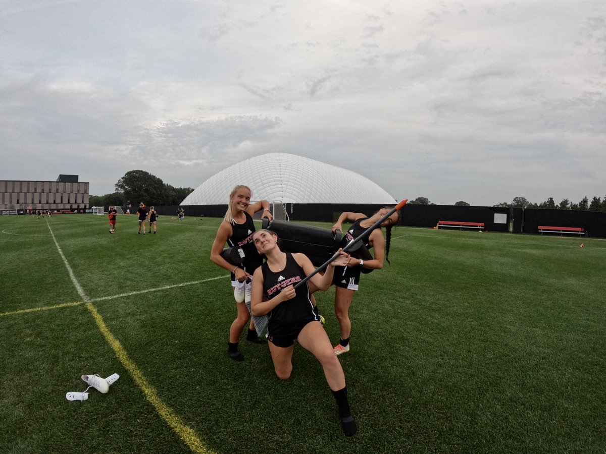RUWSoccer's tweet photo. We gave Kass Banks the GoPro ⚽️ 😃 ☀️  📸 

🧹🧹🧹

#WeNeverStop /// #ForeverRutgers https://t.co/1i9yBWMfx7