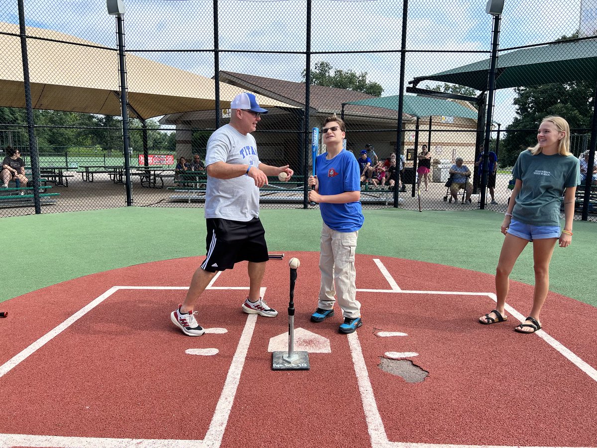 Here is Connor playing some baseball this morning with the Children’s Respite Care Center. Thanks to Papio South baseball and softball players for volunteering to help out.