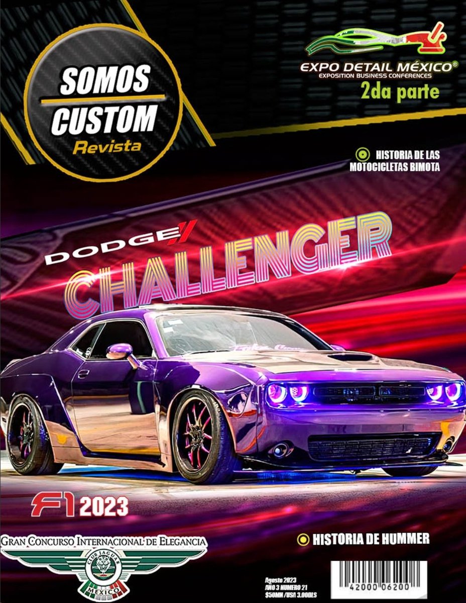 revSomosCusom's tweet photo. Continuamos con la mejor revista de autos en México
Revista Somos Custom.
Llega la 21ª Edición de nuestra Revista Digital
Descarga totalmente gratis en nuestra plataforma
https://t.co/XHM8oF79FF
#RevistaSomosCustom #CarsMagazine #MuscleCars #HotRods #Motos #viral #donhuayra https://t.co/XvO57GsJpA