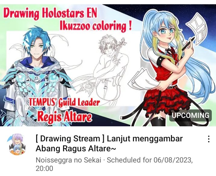 NoisseggraVTber's tweet photo. Skuy~ lanjur coloring :3
.
Waiting room : https://t.co/bNMJrDjwsx
.
.
#noisseggra #noisseggranosekai #regisaltare #workofalt #holostars #holostarsEN #TEMPUS #TempusGuild #mermaid #Vtuber #virtualyoutuber #drawingstream #livedrawing #livestream https://t.co/CfU1NYi5YP