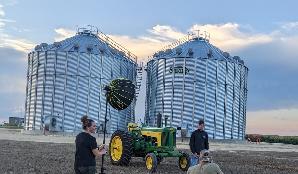 "Bin" a rough year on the farm, having to try our hand at modeling/influencing as a side gig. <a href="/SukupMfg/">Sukup Manufacturing Co.</a>  <a href="/JohnDeere/">John Deere USA</a>