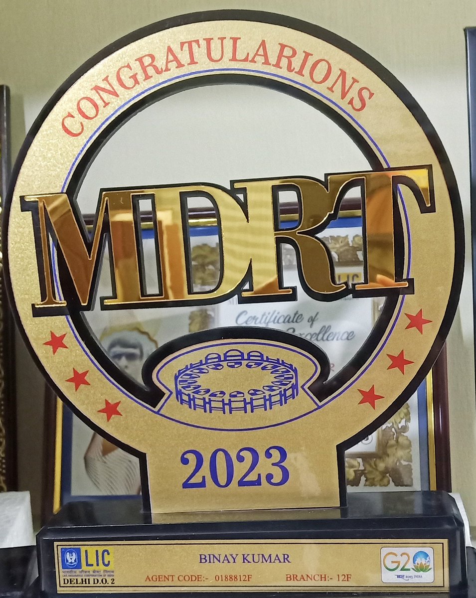 LicBinayKumar's tweet photo. #MDRT 2023 @LICIndiaForever https://t.co/MXldxqX1mq