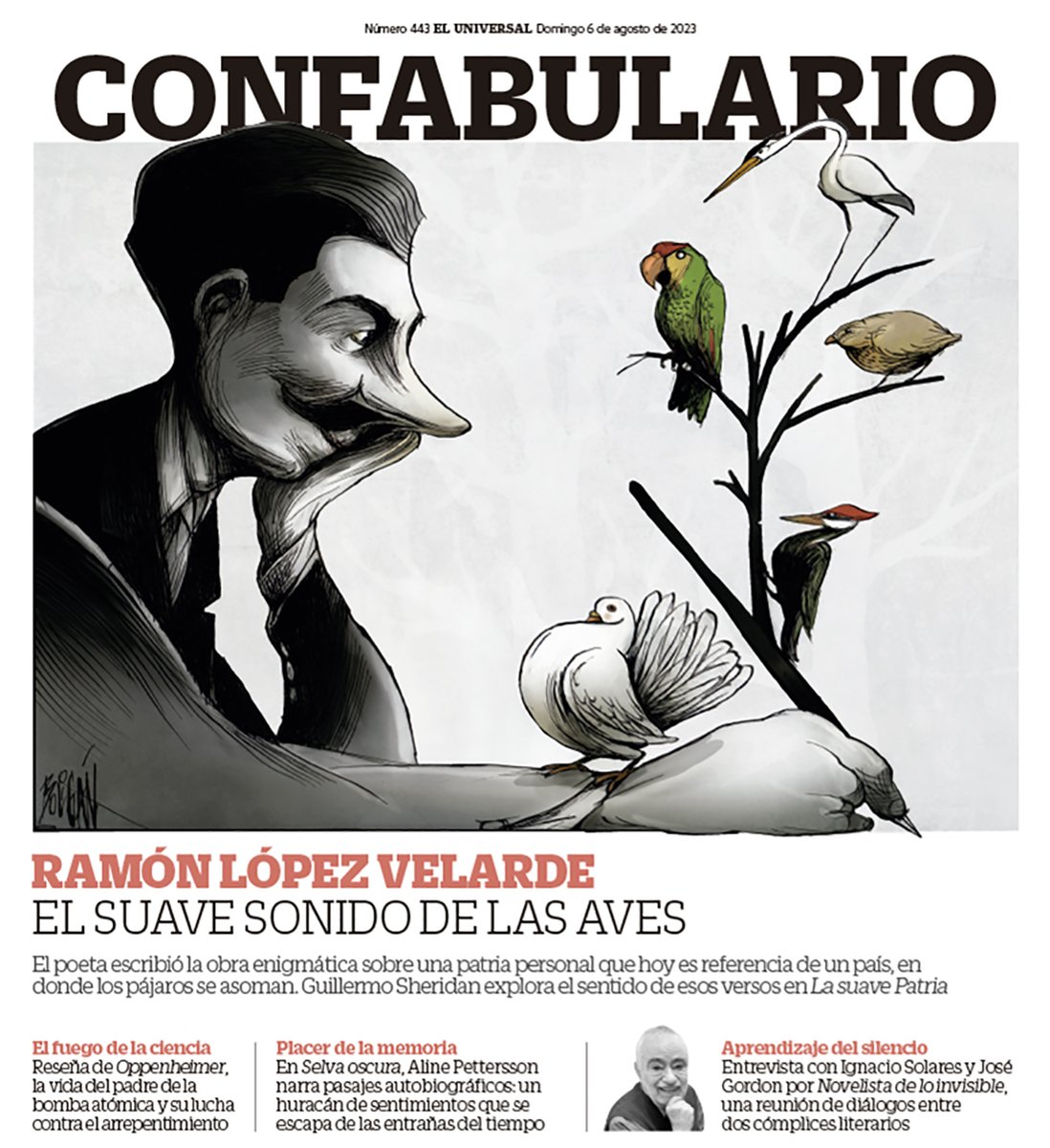 #Portada | Los versos de “La Suave Patria”, de Ramón López Velarde, han inspirado un diálogo con otros poetas a través del tiempo. Las aves aparecen en este célebre poema escrito en 1921, en el cuarto centenario de la caída de Tenochtitlan.

bitly.ws/Qfbx