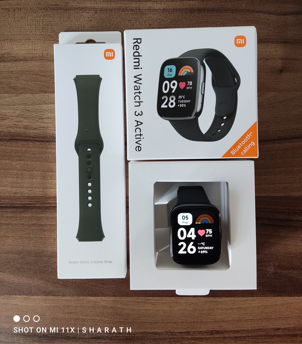 Neww one ❤️✨
 #RedmiWatch3Active ⌚