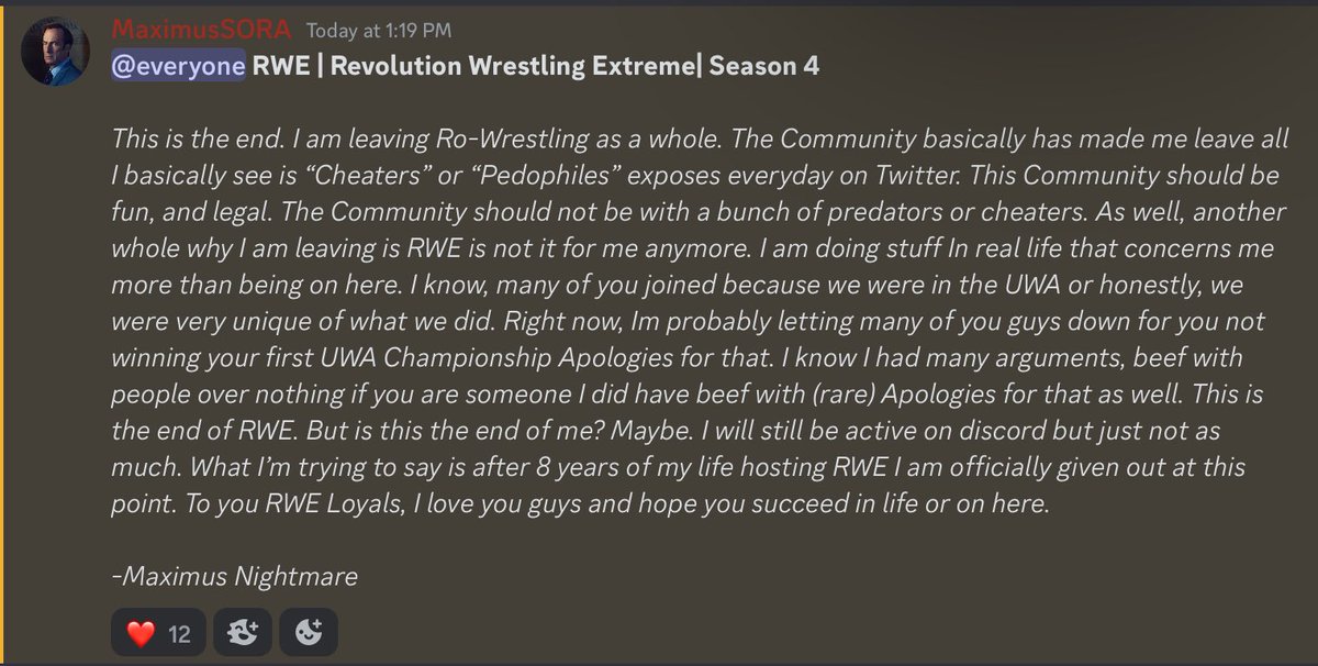 Official_RWE's tweet photo. 2016-August 5th 2023. https://t.co/hKoXa83Lhf