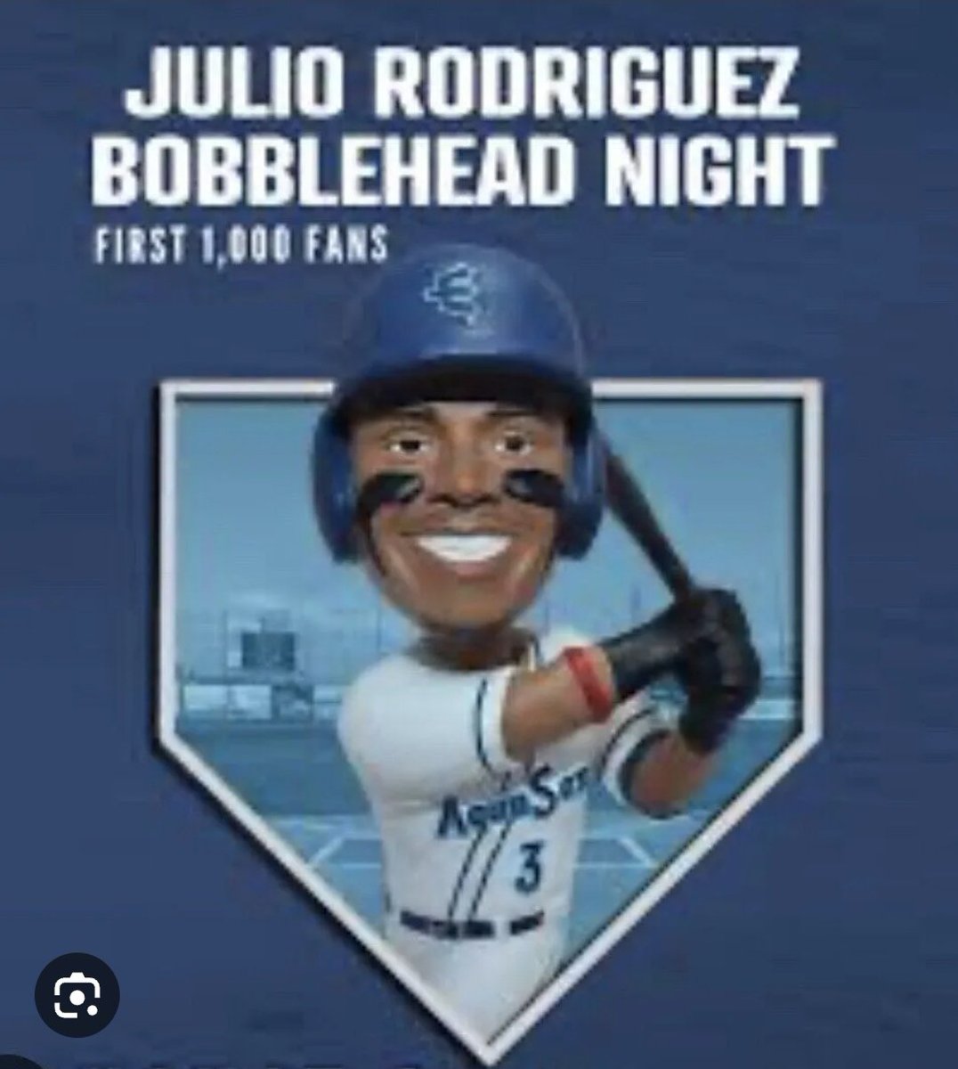 TheMariNERD's tweet image. Anyone interested in two tickets to tomorrow (Sunday's) @EverettAquaSox game?
#JRod Bobblehead Giveaway. 
I can't make it 😭 and hoping some fans can go enjoy a game 🐸⚾️