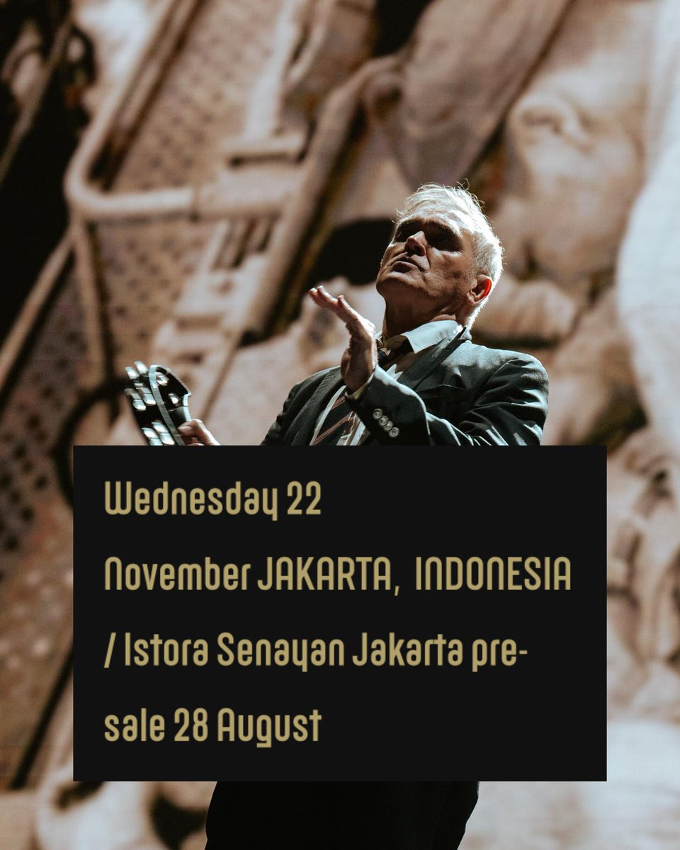 DUAAR! DUIT ABIIISS!! 💥💥

MORRISSEY KE JAKARTA 22 NOVEMBER!

ABIS GAK TUH DUIT? 😢😢😢